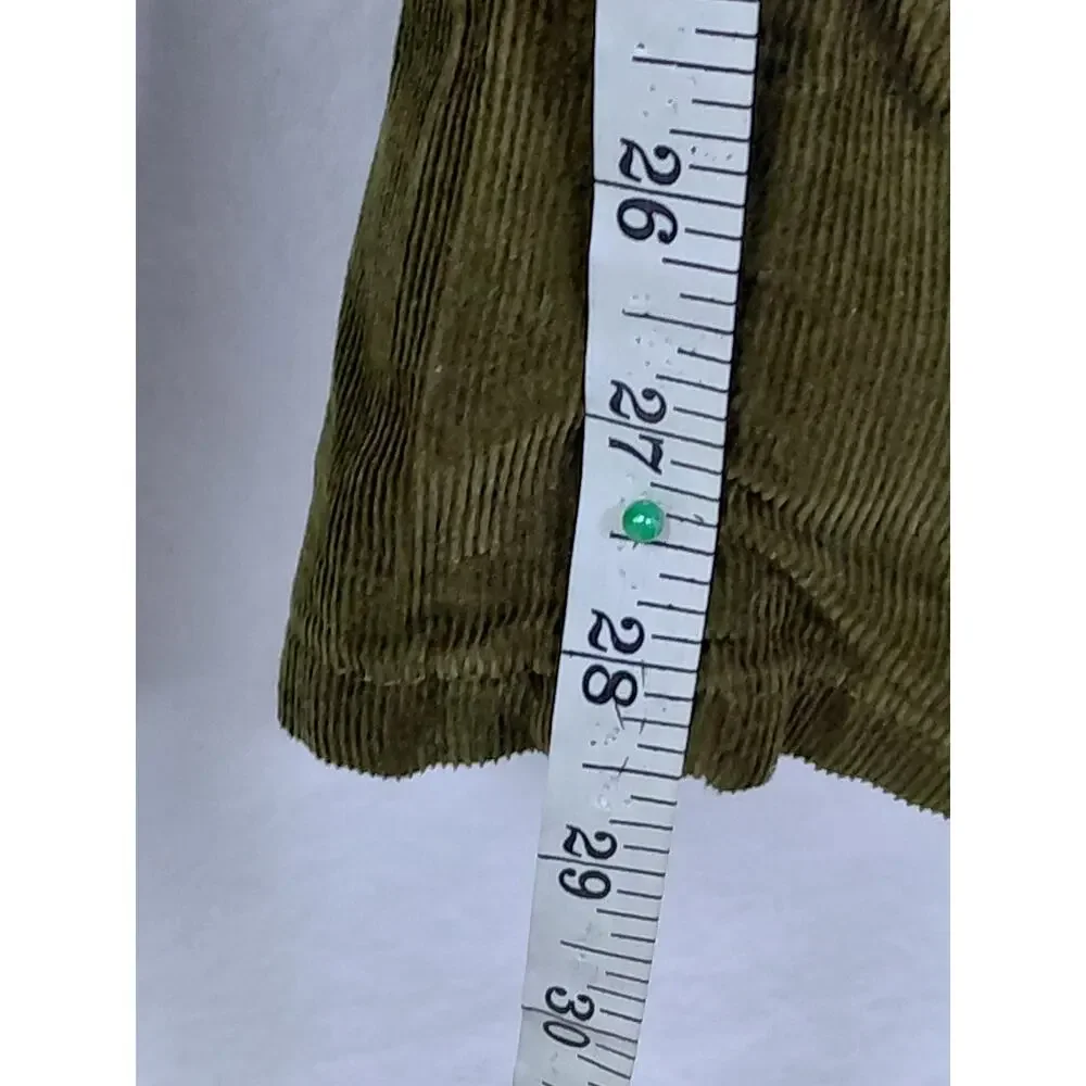 Dear John Olive Green Corduroy Straight Leg Jeans Men Size 31